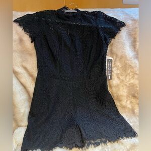 Brand new Design Lab Black Lace Romper with tags.